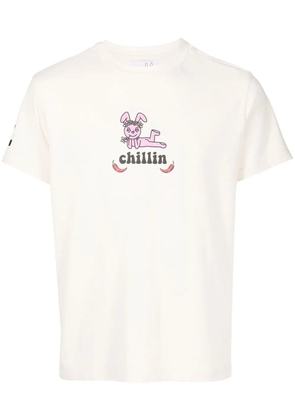 Natasha Zinko graphic-print short-sleeve T-shirt - Neutrals