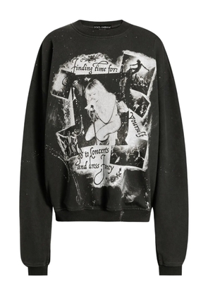 Dolce & Gabbana photograp-print sweatshirt - Black