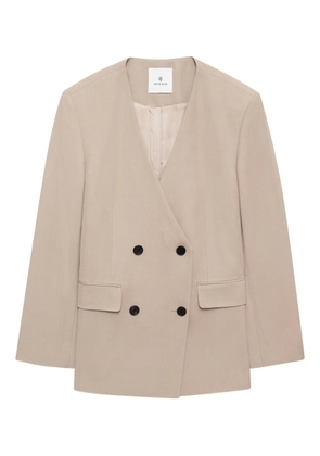 ANINE BING Maron double-breasted blazer - Neutrals
