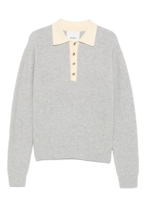 Nanushka ribbed polo sweater - Grey