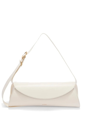 Jil Sander large Cannolo leather shoulder bag - White