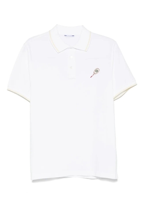 Jacob Cohën tennis-embroidered polo shirt - White