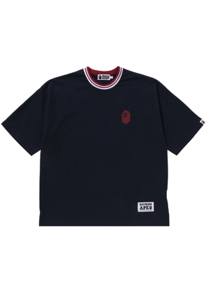 A BATHING APE® logo-print T-shirt - Blue