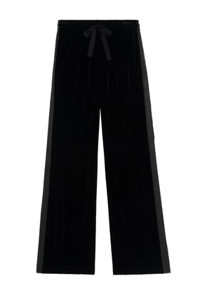 Zadig&Voltaire Poma velvet side-stripe trousers - Black