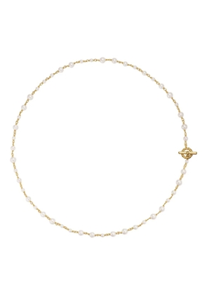 David Yurman 18K yellow gold toggle-chain pearl necklace
