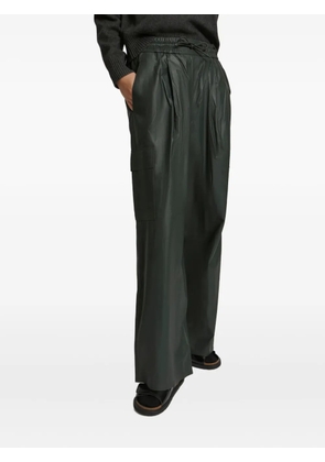 Yves Salomon pleated cargo trousers - Green