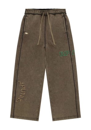 AAPE BY *A BATHING APE® embroidered track pants - Brown