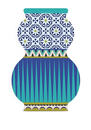 VESTA large Giudecca vase - Blue