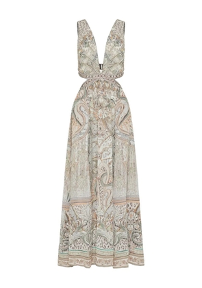 Camilla Tower Tales midi dress - Neutrals