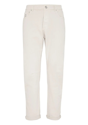 Brunello Cucinelli mid-rise straight-leg jeans - Neutrals
