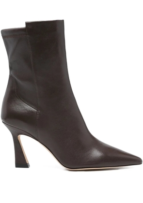 Stuart Weitzman 80mm Vinnie leather boots - Brown
