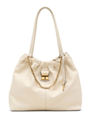 Marc Jacobs The Cristina chain-embellished drawstring tote bag - Neutrals