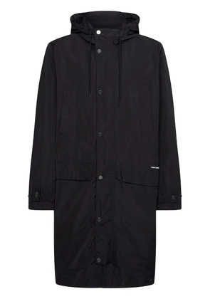 Karl Lagerfeld x Cara Delevingne hooded parka coat - Black