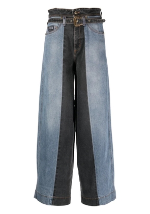 Versace Jeans Couture high-rise wide-leg jeans - Blue
