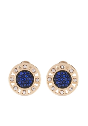Officina Bernardi 18kt yellow and white gold small SenzaTempo sapphire earrings