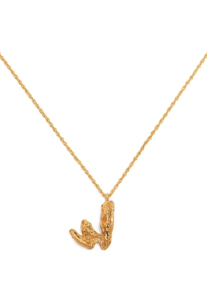 LOVENESS LEE W alphabet pendant necklace - Gold