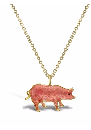 Pragnell 18kt yellow gold Zodiac pig pendant necklace
