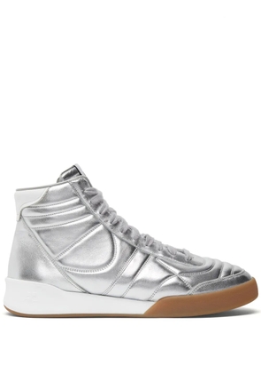 Courrèges Club 02 leather sneakers - Silver