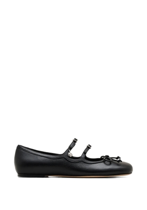 Marc Jacobs The Kiki buckle-embellished bow ballerina flats - Black