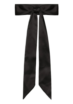 Dolce & Gabbana bow-embellished silk belt - Black