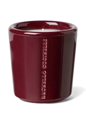 Brunello Cucinelli craquelé-vessel scented candle - Red