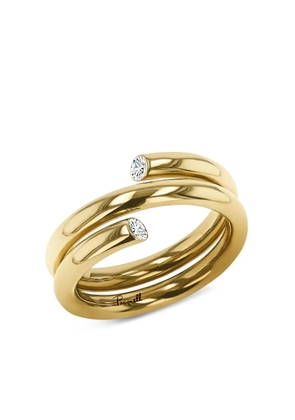 Pragnell 18kt yellow gold Double Row Eclipse diamond ring