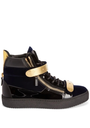 Giuseppe Zanotti Coby double-straps mid-top sneakers - Blue