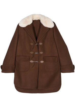 Ermanno Scervino wool coat - Brown