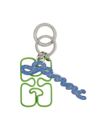 GANNI logo keyring - Silver