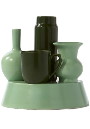 POLSPOTTEN Hong Kong porcelain vase (26cm x 25cm) - Green