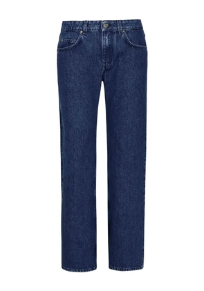 Off-White logo-patch denim jeans - Blue