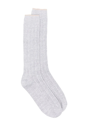 Eleventy cable-knit socks - Grey