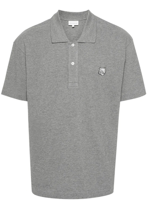 Maison Kitsuné Fox-motif polo shirt - Grey