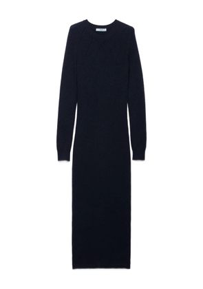 Prada crew-neck maxi dress - Blue