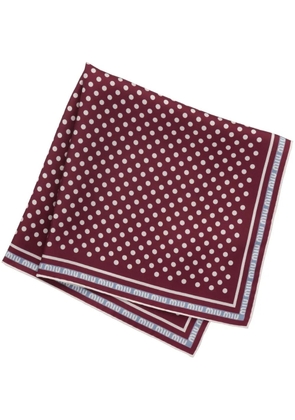 Miu Miu silk polka dot-print scarf - Red