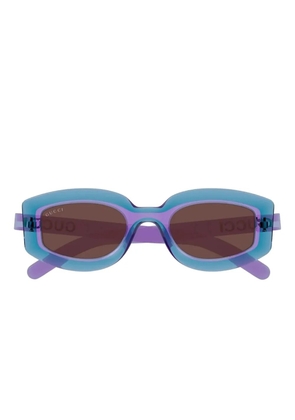 Gucci Eyewear geometric-frame sunglasses - Blue