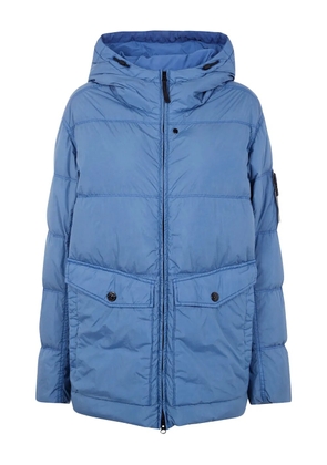 Stone Island Compass-badge puffer jacket - Blue