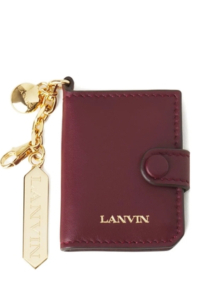 Lanvin leather keyring cardholder - Red