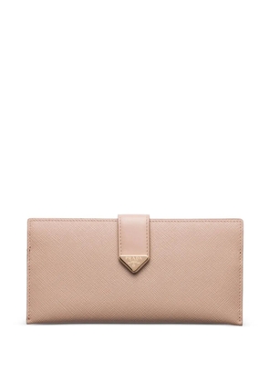Prada triangle-logo wallet - Pink