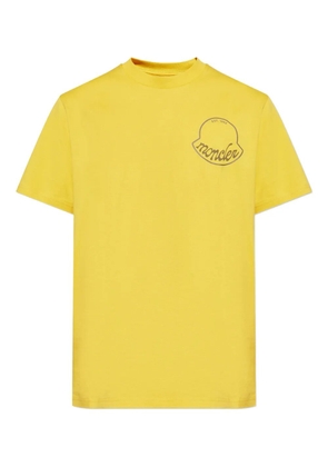 Moncler logo-print T-shirt - Yellow