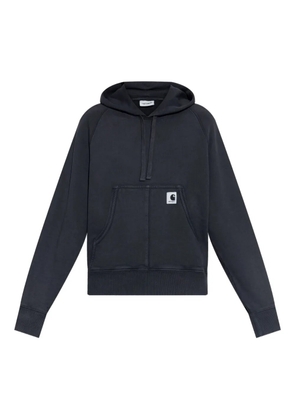Carhartt WIP logo-patch cotton hoodie - Grey
