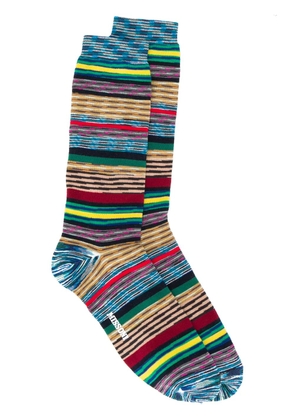 Missoni marled logo socks - Blue