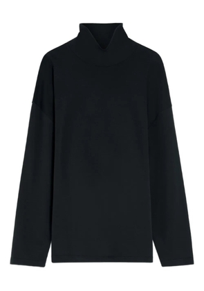 LEMAIRE mock-neck long-sleeve T-shirt - Black