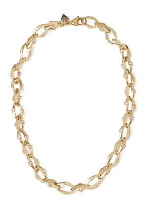 GUESS USA crystal-embellished chain necklace - Gold