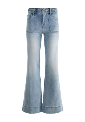 alice + olivia Juno braided jeans - Blue