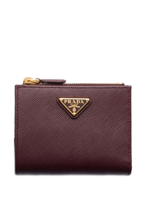 Prada small Saffiano leather wallet - Red