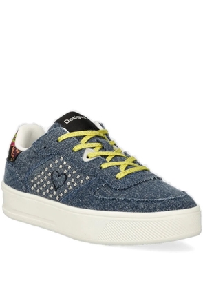 Desigual denim studded sneakers - Blue