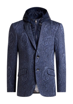 ETRO Arnica motif jacquard jacket - Blue