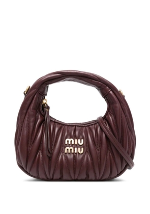 Miu Miu quilted-leather mini bag - Red