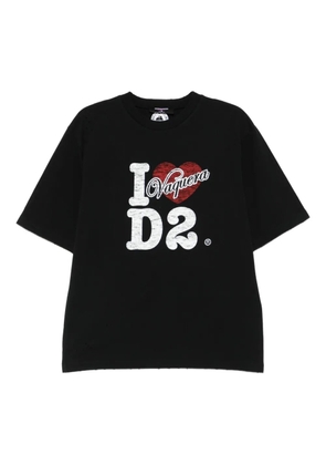 DSQUARED2 T-SHIRT LOOSE FIT - Black